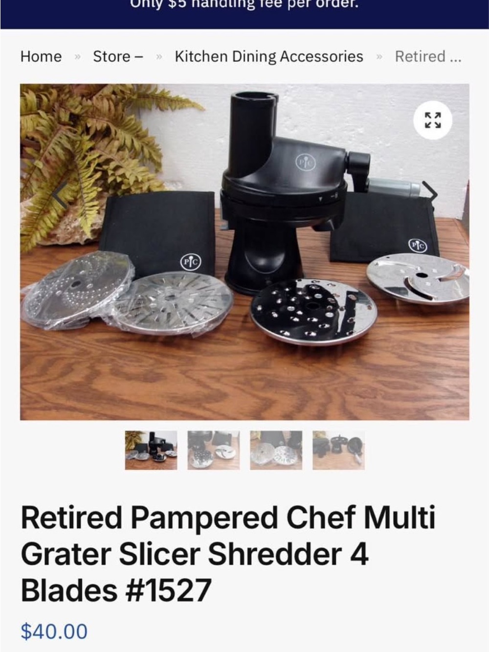 Pampered Chef multi grayer and slicer